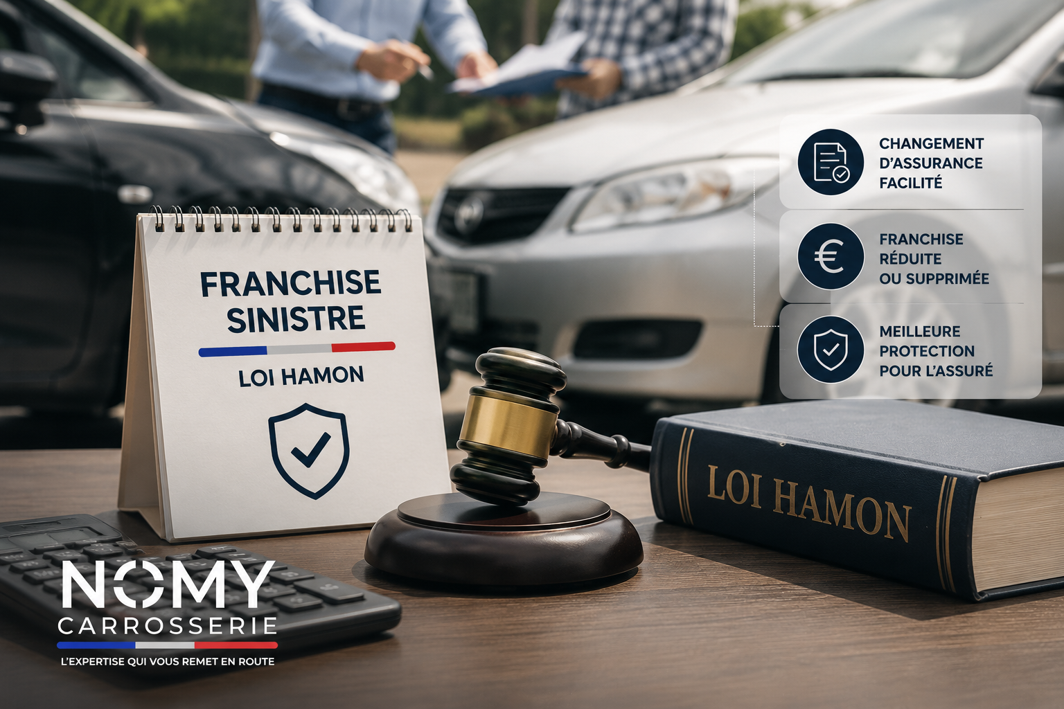 Franchise et sinistre : comment réduire ce que vous payez (loi Hamon) — Carrosserie NOMY (06)